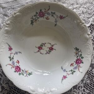 Vintage Wowel China Rose Garden Bowl Made In Poland